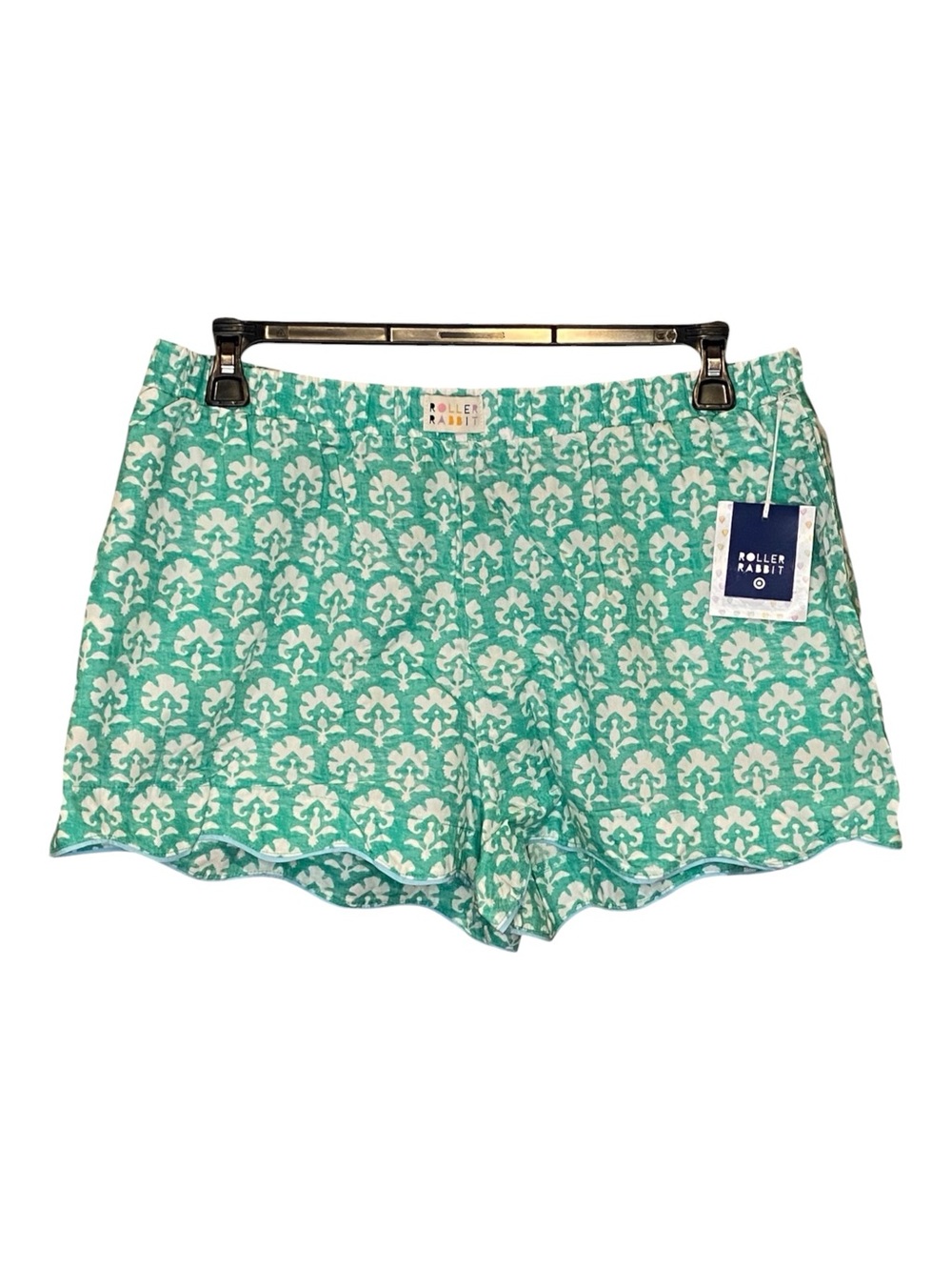NWT ROLLER RABBIT x Target Boxer Shorts Green Floral Cotton Lyocell Size XL
